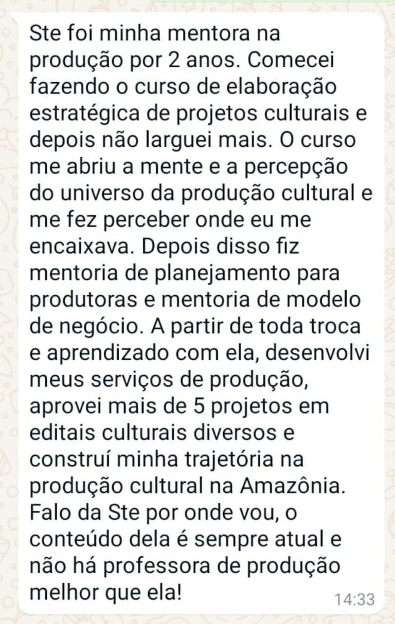 Alana Lima - Produtora Cultural