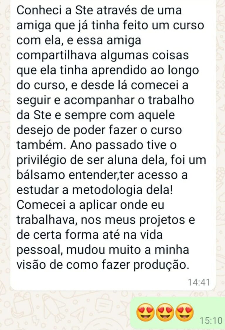 Victória Souza - Professora de Teatro e produtora cultural